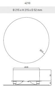 DucoVent Design ventilatieventiel 125MM rond Wit 0000-4210